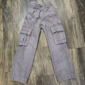 Tommy Hilfiger Boys‎ Size 6 Cargo Plaid Pants Gray Adjustable Waist Dress Pants